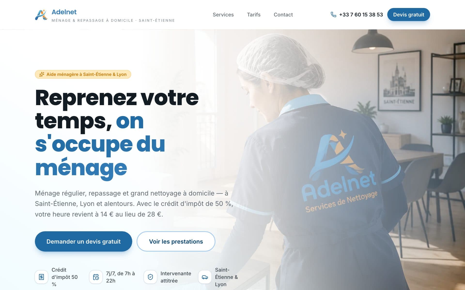 Aperçu du site Adelnet — Saint-Étienne (42)